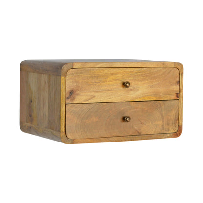 2 Drawer Floating Bedside   BlissVeranda