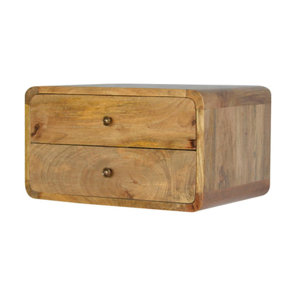 2 Drawer Floating Bedside   BlissVeranda