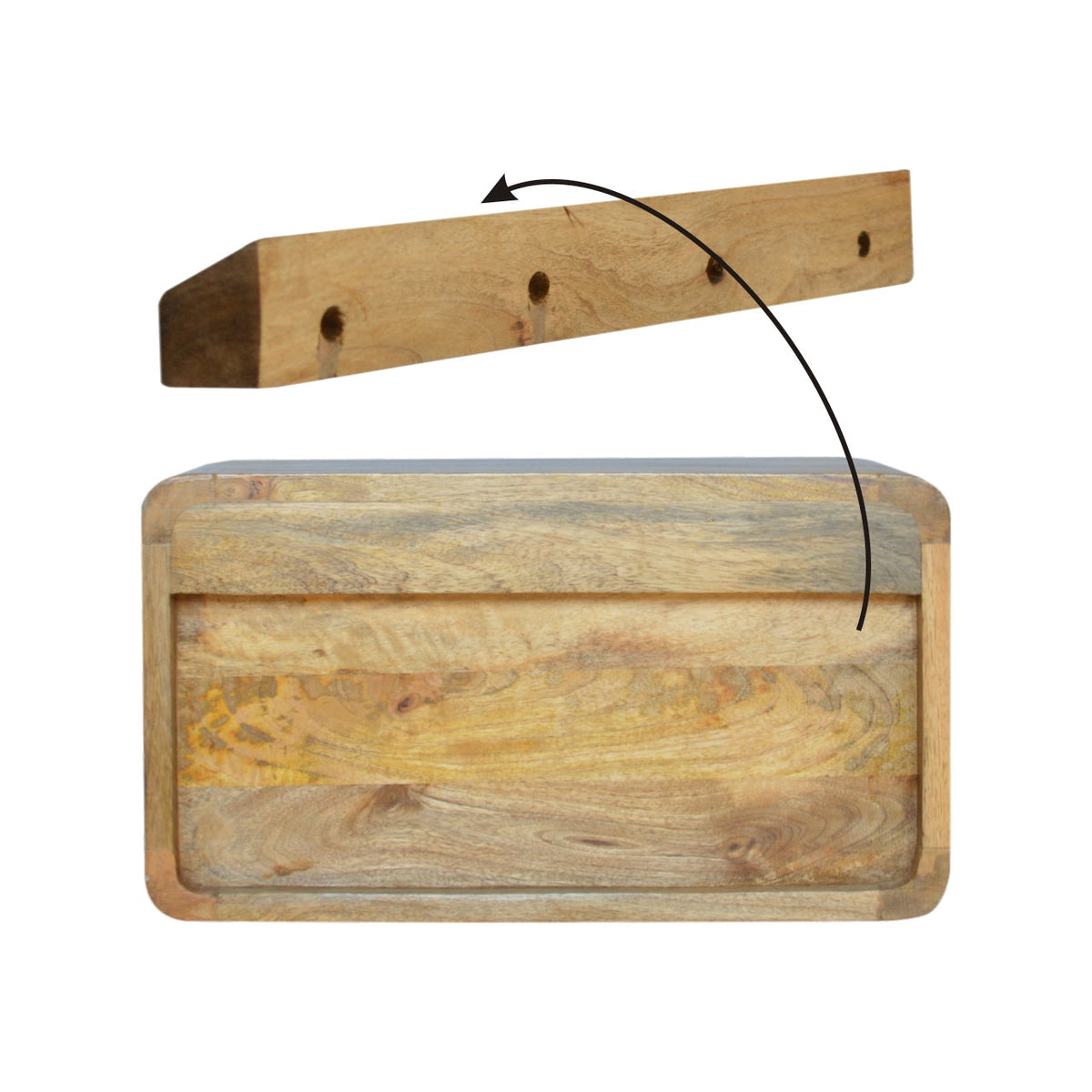2 Drawer Floating Bedside   BlissVeranda