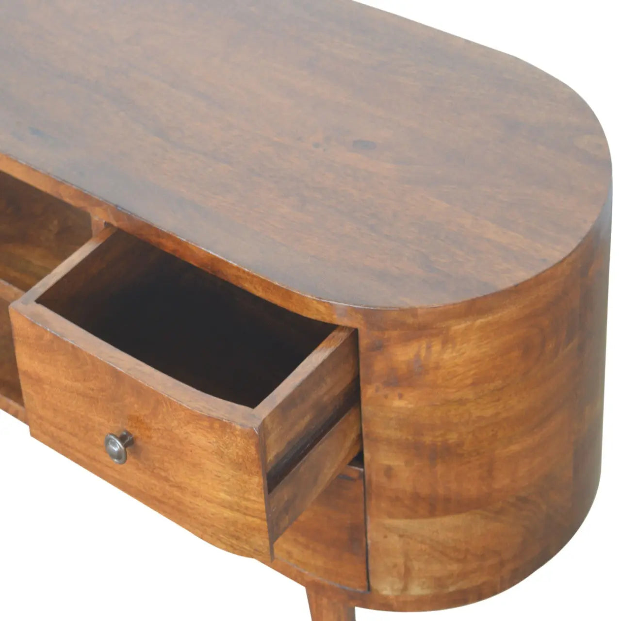 Chestnut Rounded Entertainment Unit 