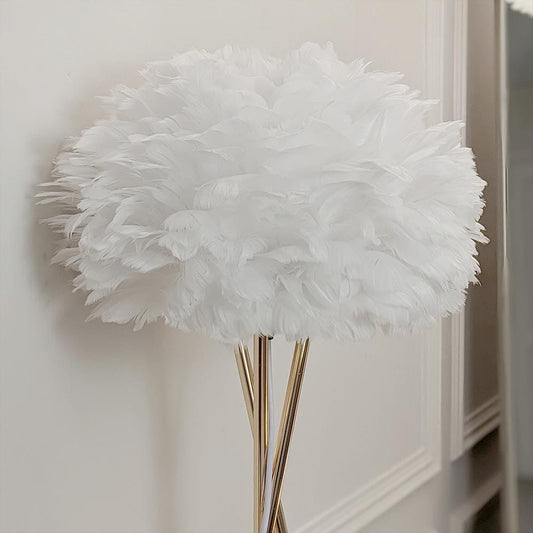Sara Gold Tripod Feather Floor Lamp