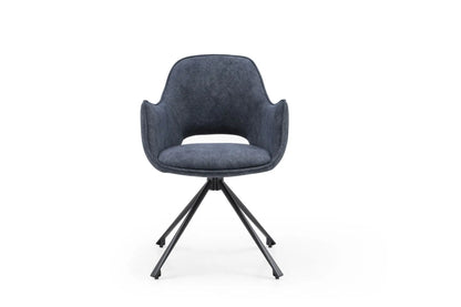 Gray swivel chair on a white background
