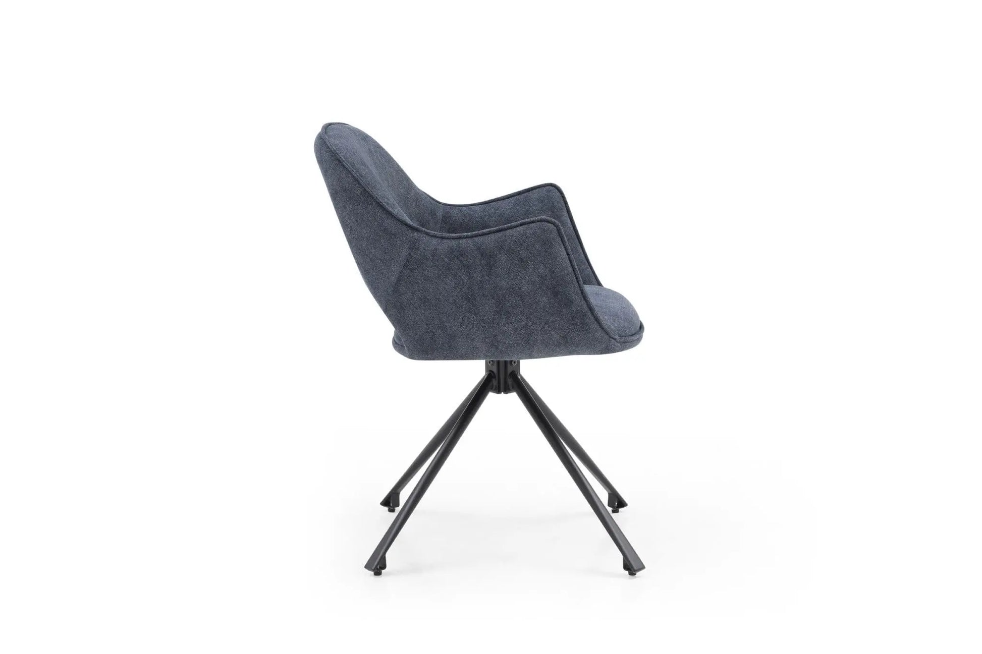 Gray swivel chair on a white background