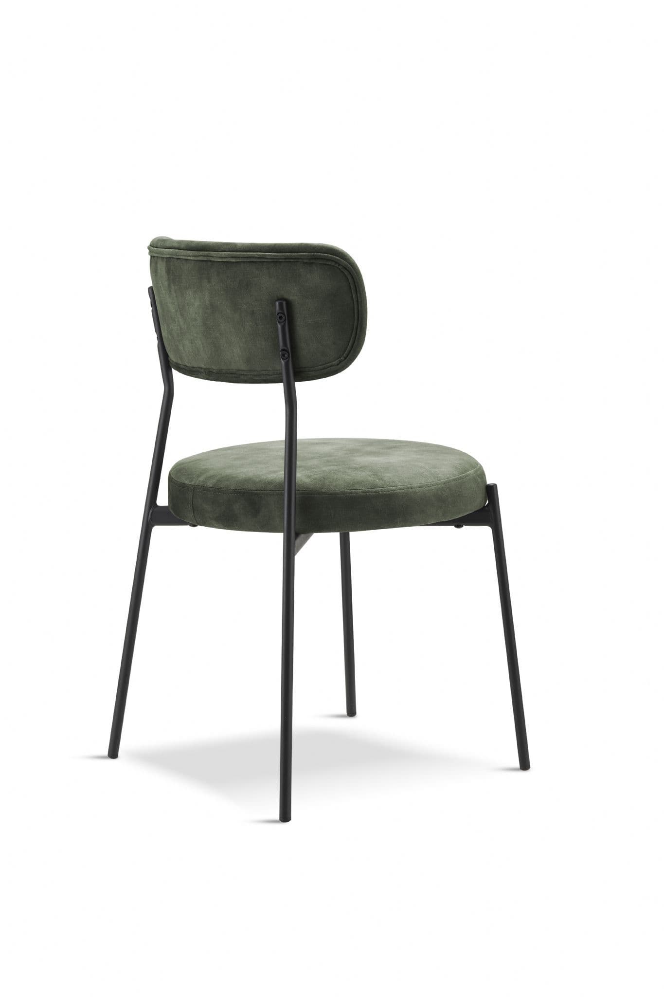 Glenn Velvet Dining Chairs (Set of 2) - Dark Green   BlissVeranda