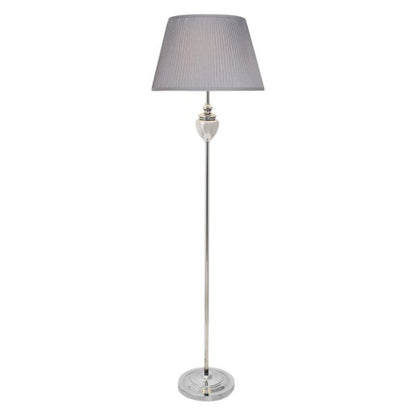 Giona Polished Chrome & Grey Floor Lamp