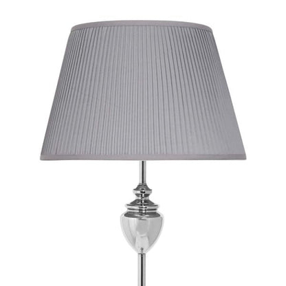 Giona Polished Chrome & Grey Floor Lamp