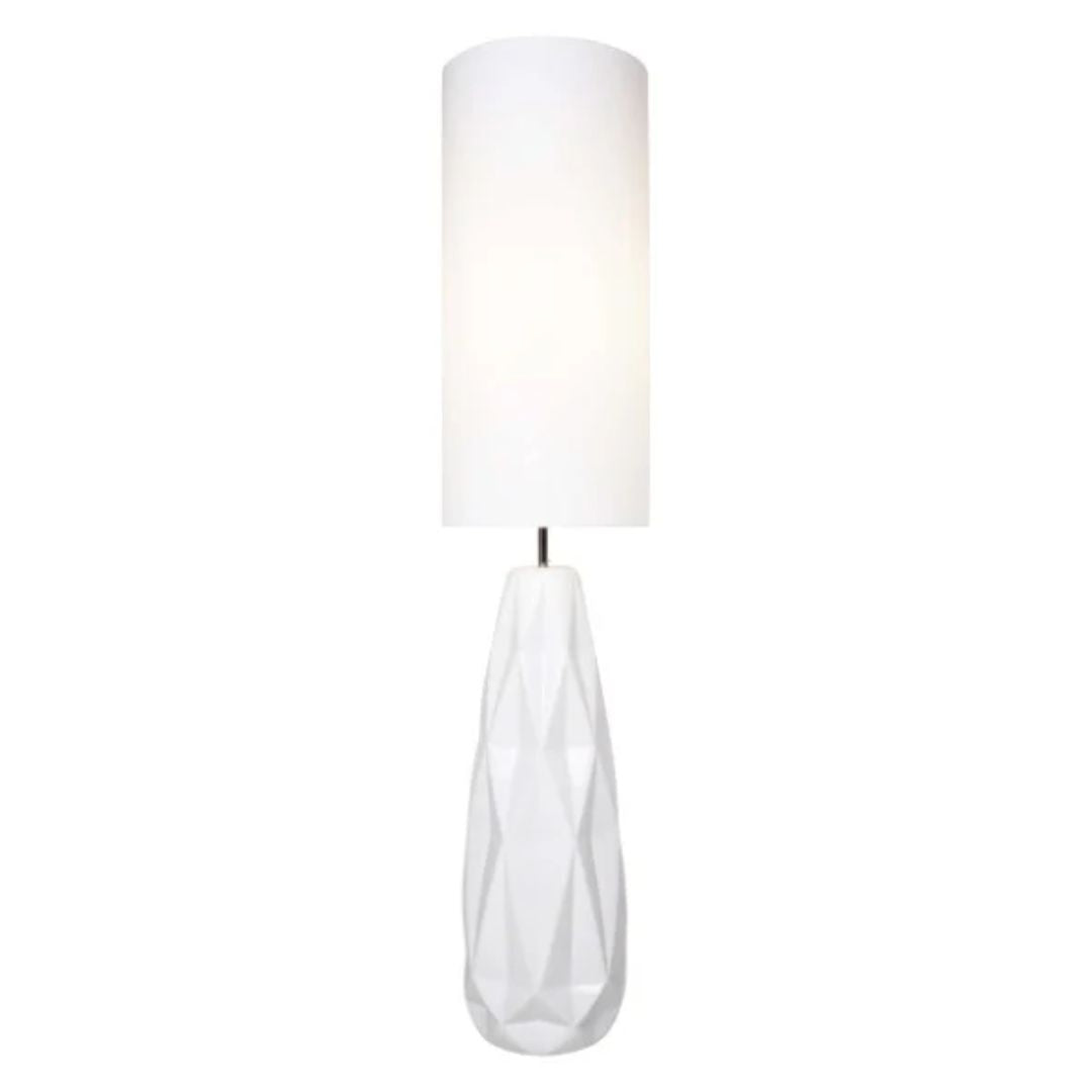 Skova White Ceramic Floor Lamp