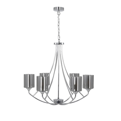 Ashton 6-Light Polished Chrome Chandelier Ceiling Light