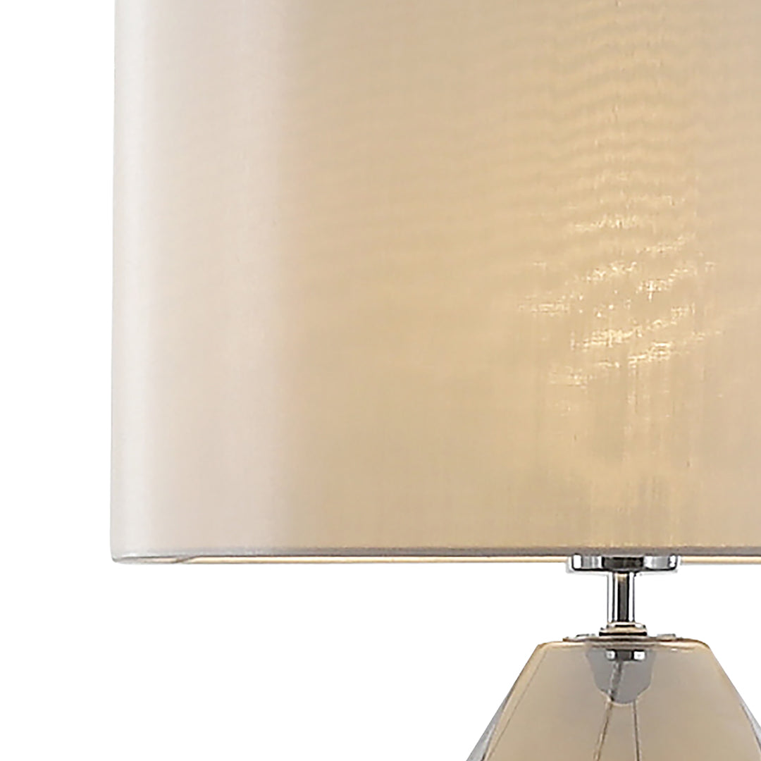 Waltham Smoked Glass Table Lamp