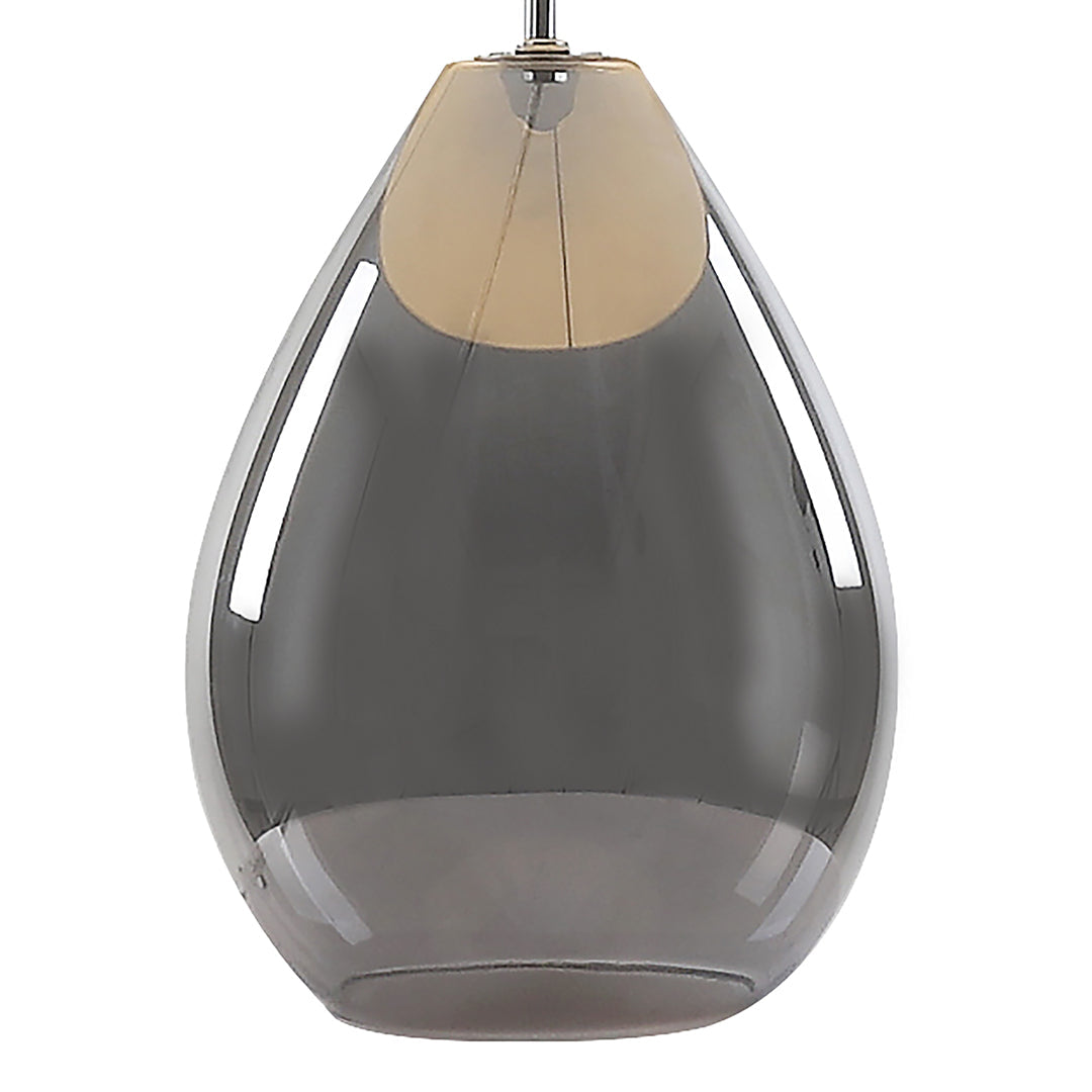 Waltham Smoked Glass Table Lamp