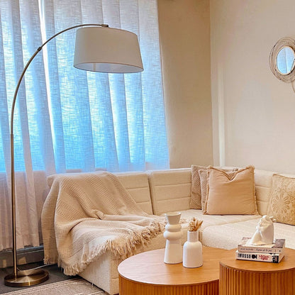 Jive Antique Brass Arc Floor Lamp