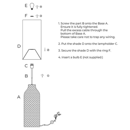 Joyce Natural Woven Floor Lamp