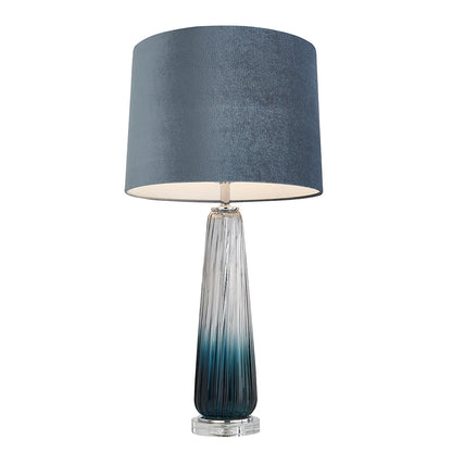 Alura Tapered Blue Ombre Glass Table Lamp