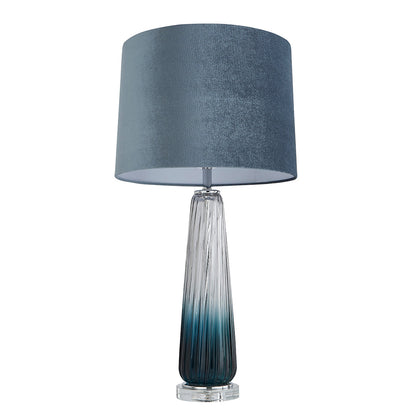Alura Tapered Blue Ombre Glass Table Lamp