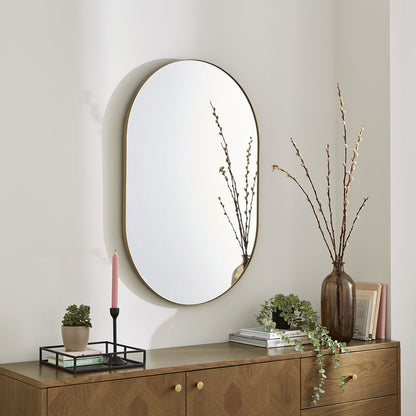 Stoob Champagne Oval Mirror