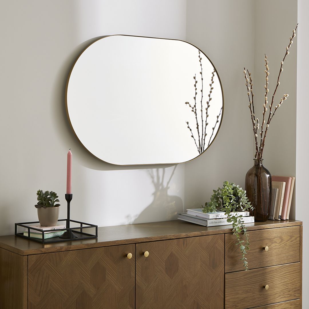 Stoob Champagne Oval Mirror