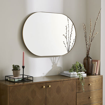 Stoob Champagne Oval Mirror