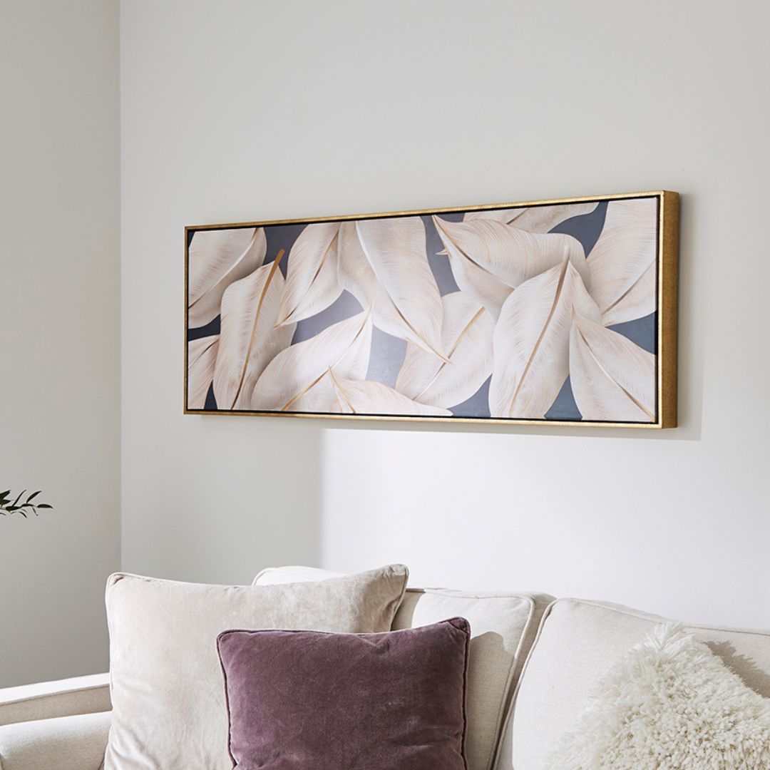 Leaf Gold Canvas Wall Art