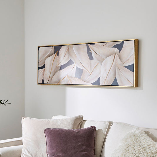 Leaf Gold Canvas Wall Art