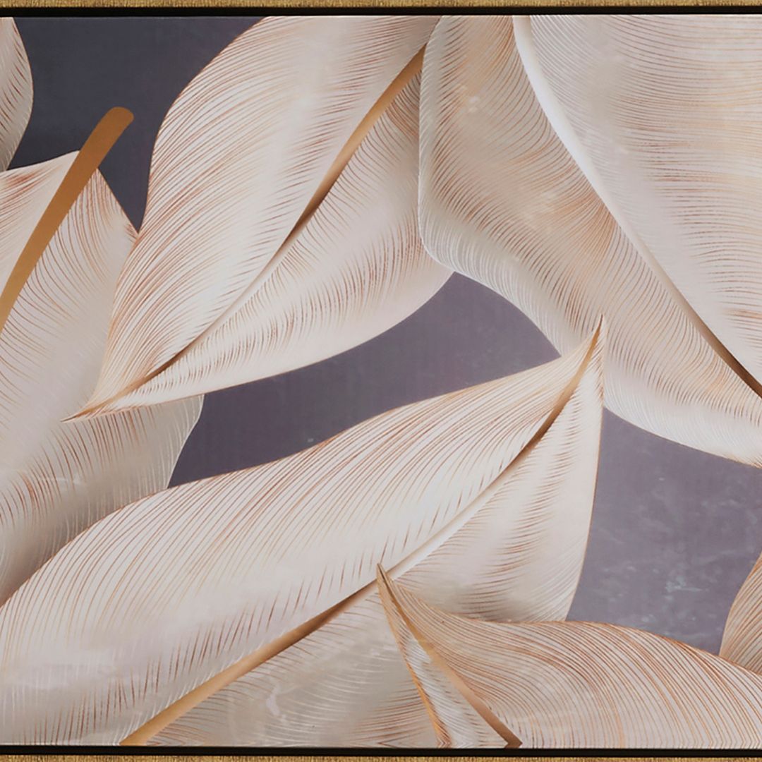 Leaf Gold Canvas Wall Art