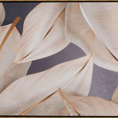 Leaf Gold Canvas Wall Art