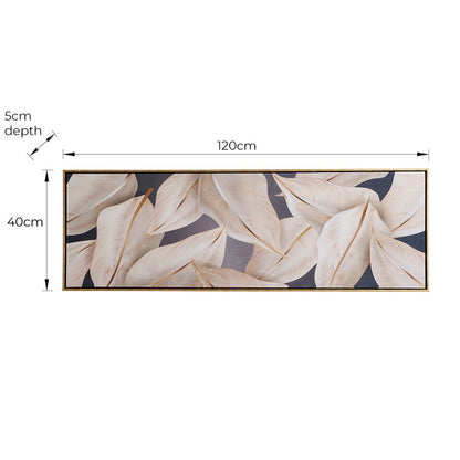 Leaf Gold Canvas Wall Art