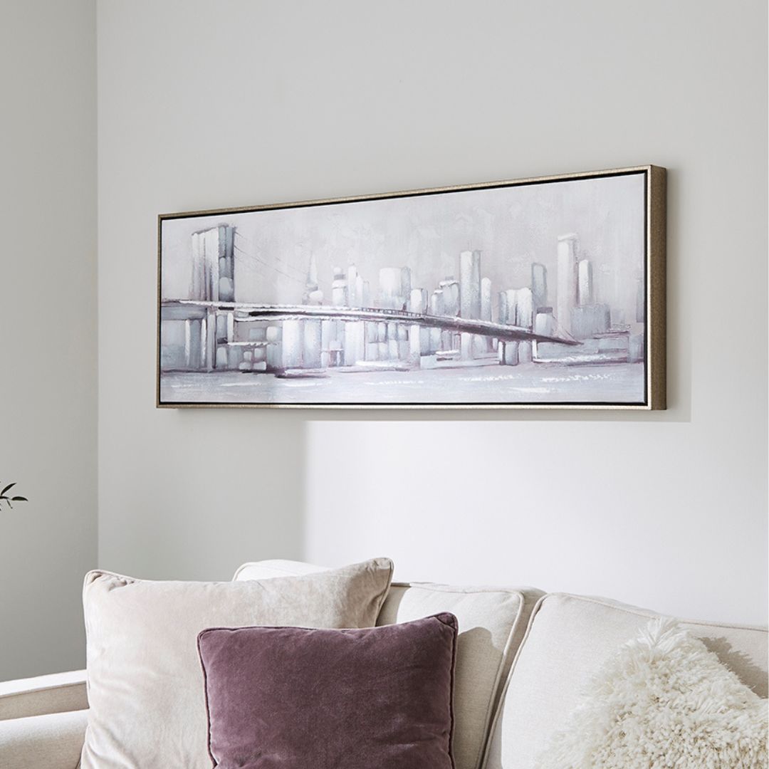 City Life Framed Canvas Wall Art