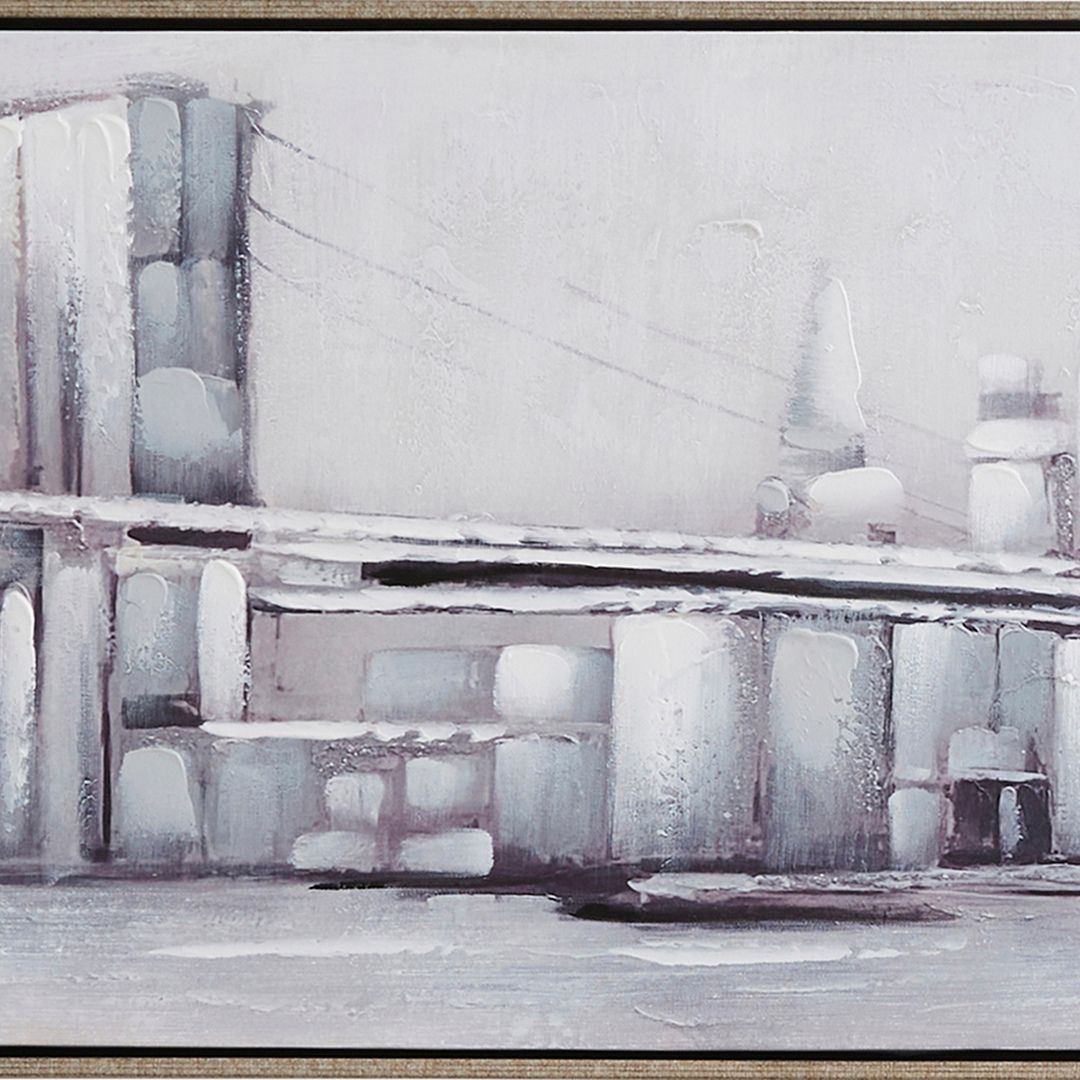 City Life Framed Canvas Wall Art