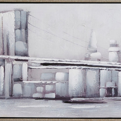 City Life Framed Canvas Wall Art