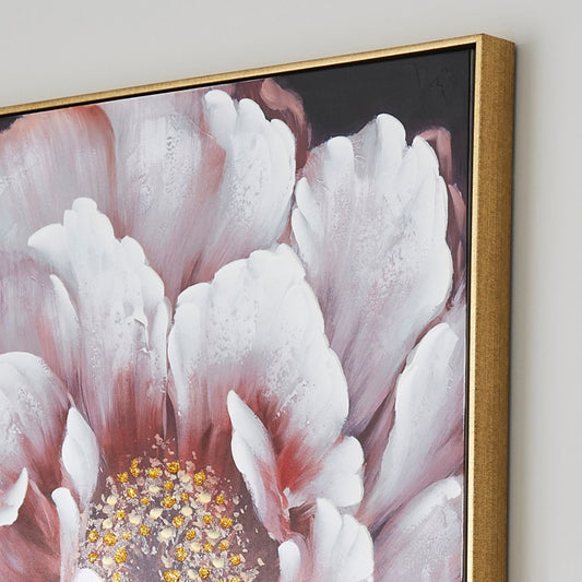 Peony Blush Framed Canvas Wall Art