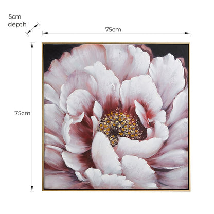 Peony Blush Framed Canvas Wall Art