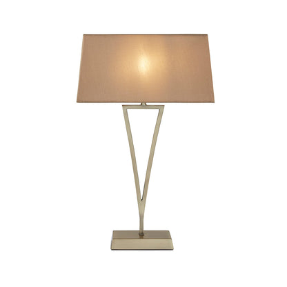Lizzie Antique Brass & Champagne Touch Table Lamp