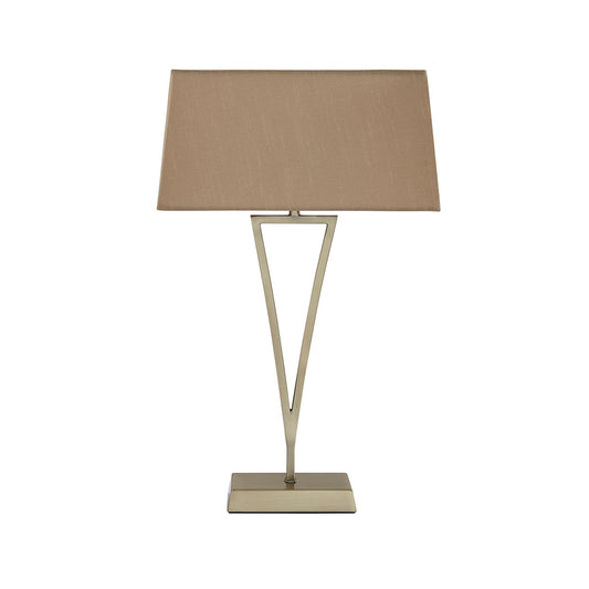 Lizzie Antique Brass & Champagne Touch Table Lamp